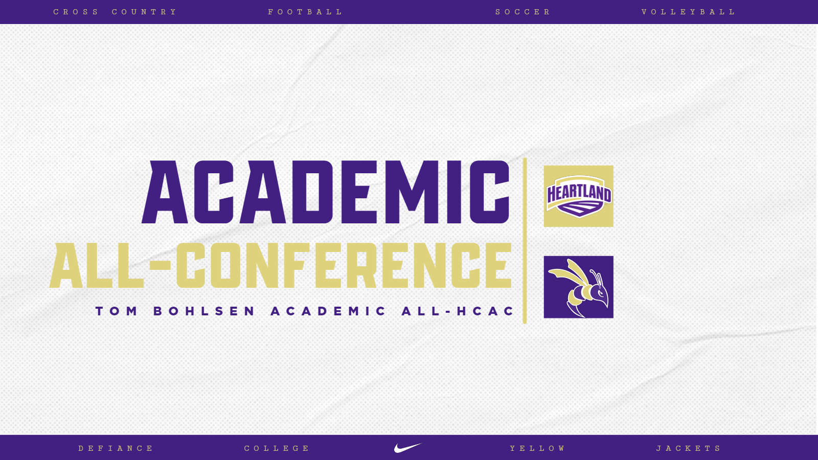 Defiance places 38 athletes on HCAC&rsquo;s 2023 Fall All-Academic Team Thumbnail