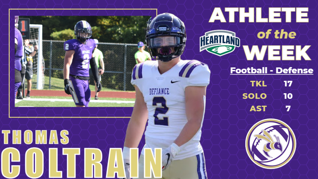 Coltrain tabbed HCAC Defensive Player of the Week