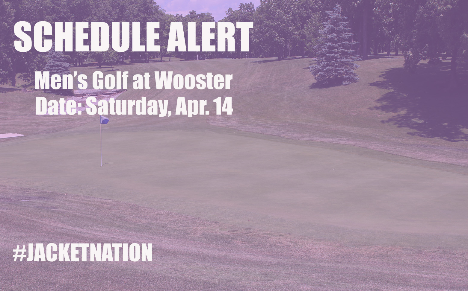 Inclement Weather Forces Change to Men's Golf Schedule