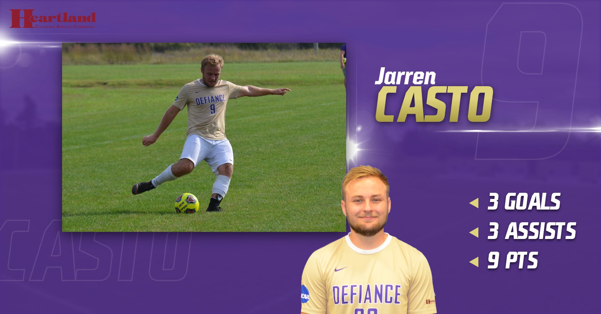 Casto Earns HCAC Offensive Player of the Week
