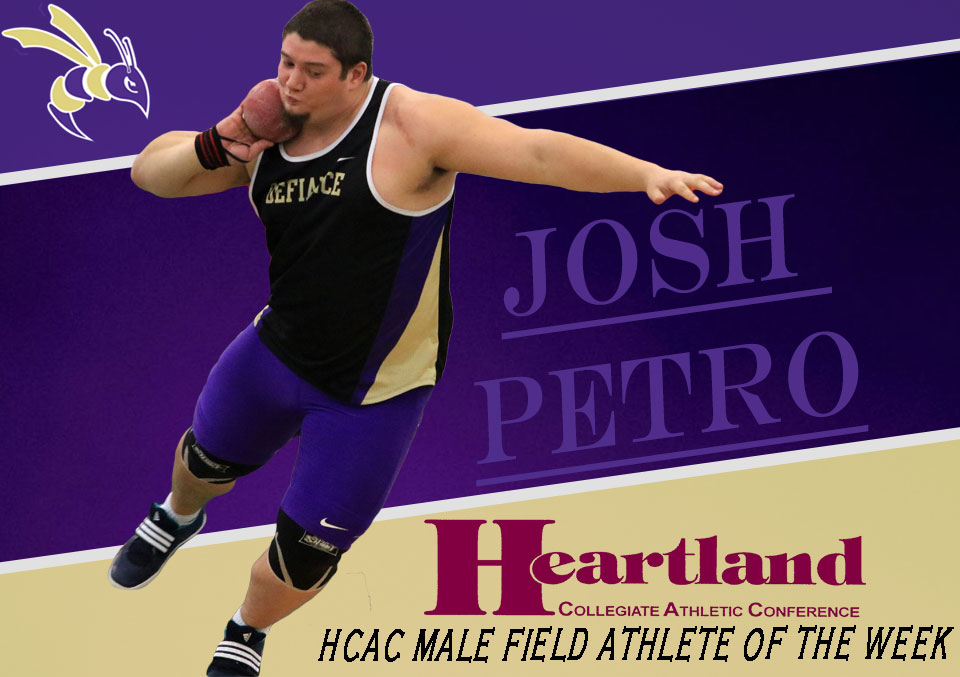 Petro Earns HCAC Field Athlete of the Week Honors