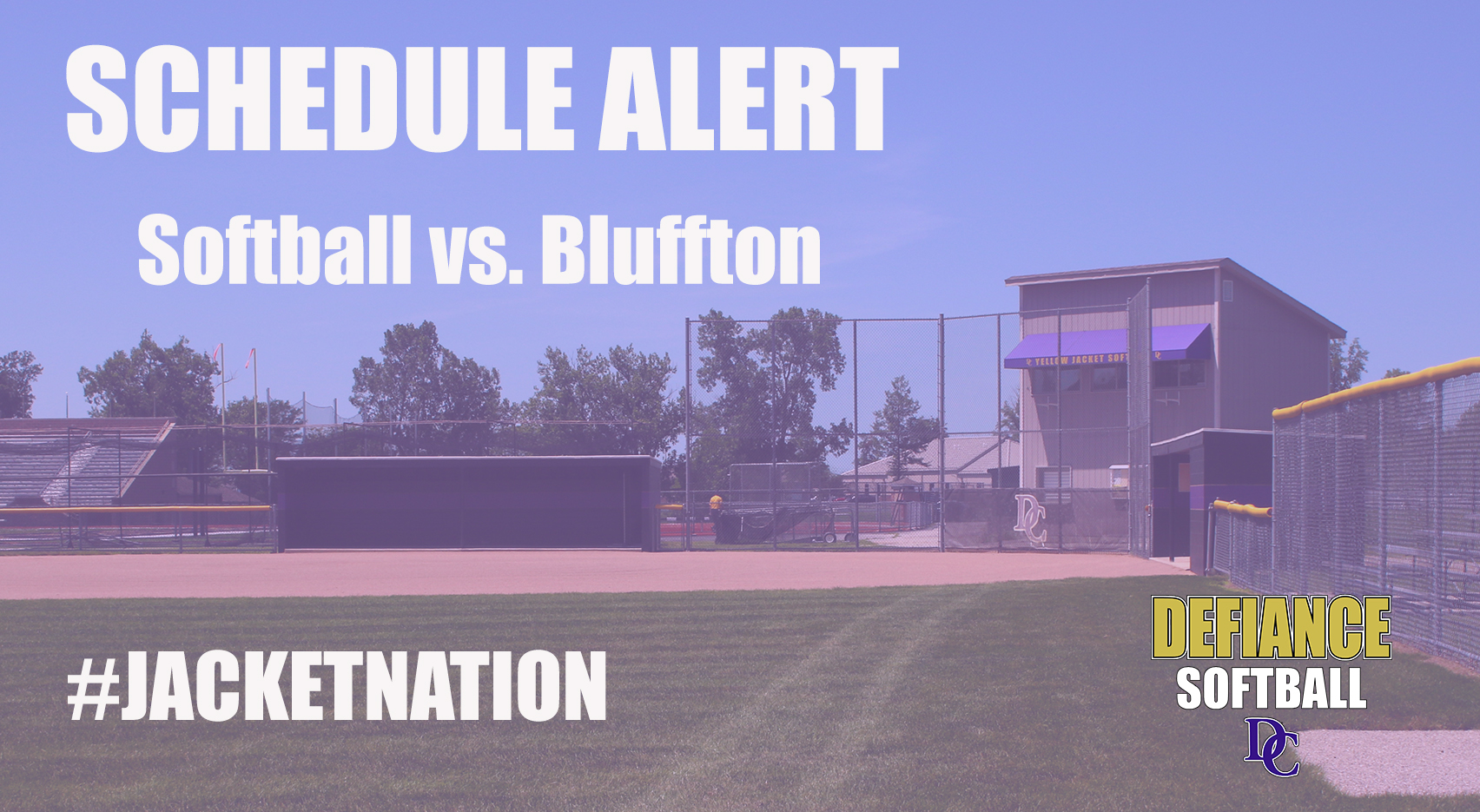 Softball with Bluffton Moved to Thursday