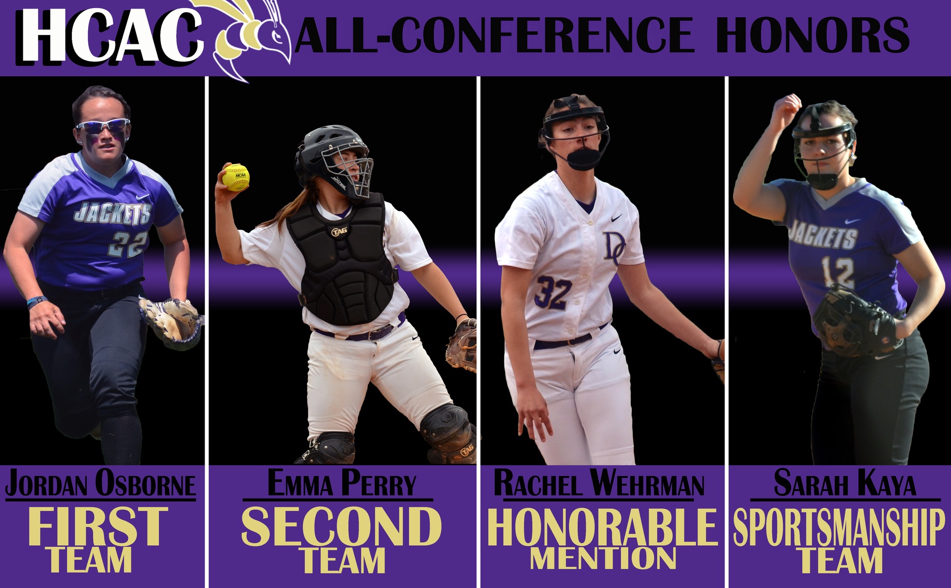 Softball Lands Four All-Conference Honors
