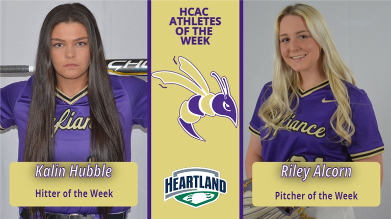 Hubble and Alcorn earn HCAC Athlete of the Week honors