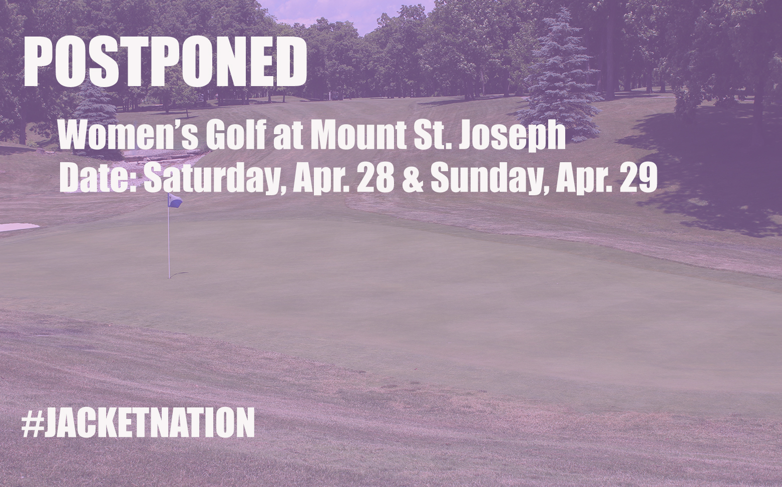 Women's Golf at Mount St. Joseph Postponed