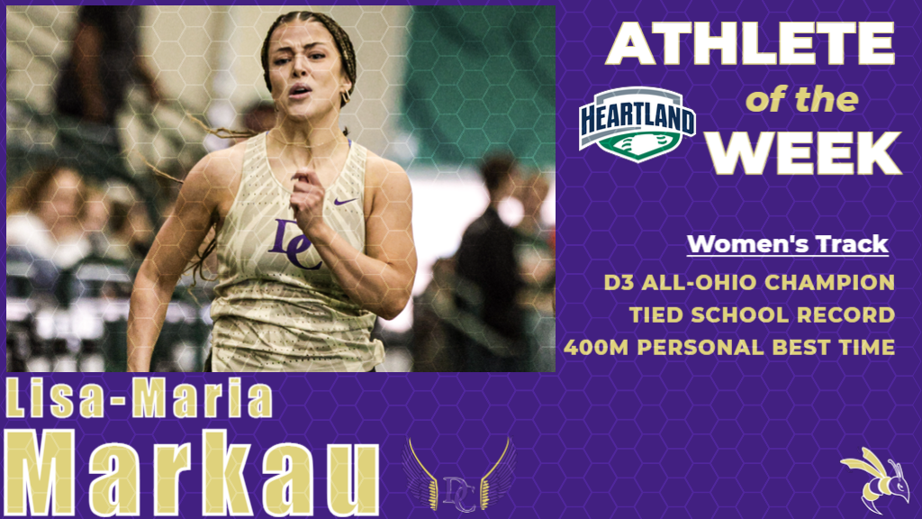 Markau named HCAC Women's Track Athlete of the Week for second time this season