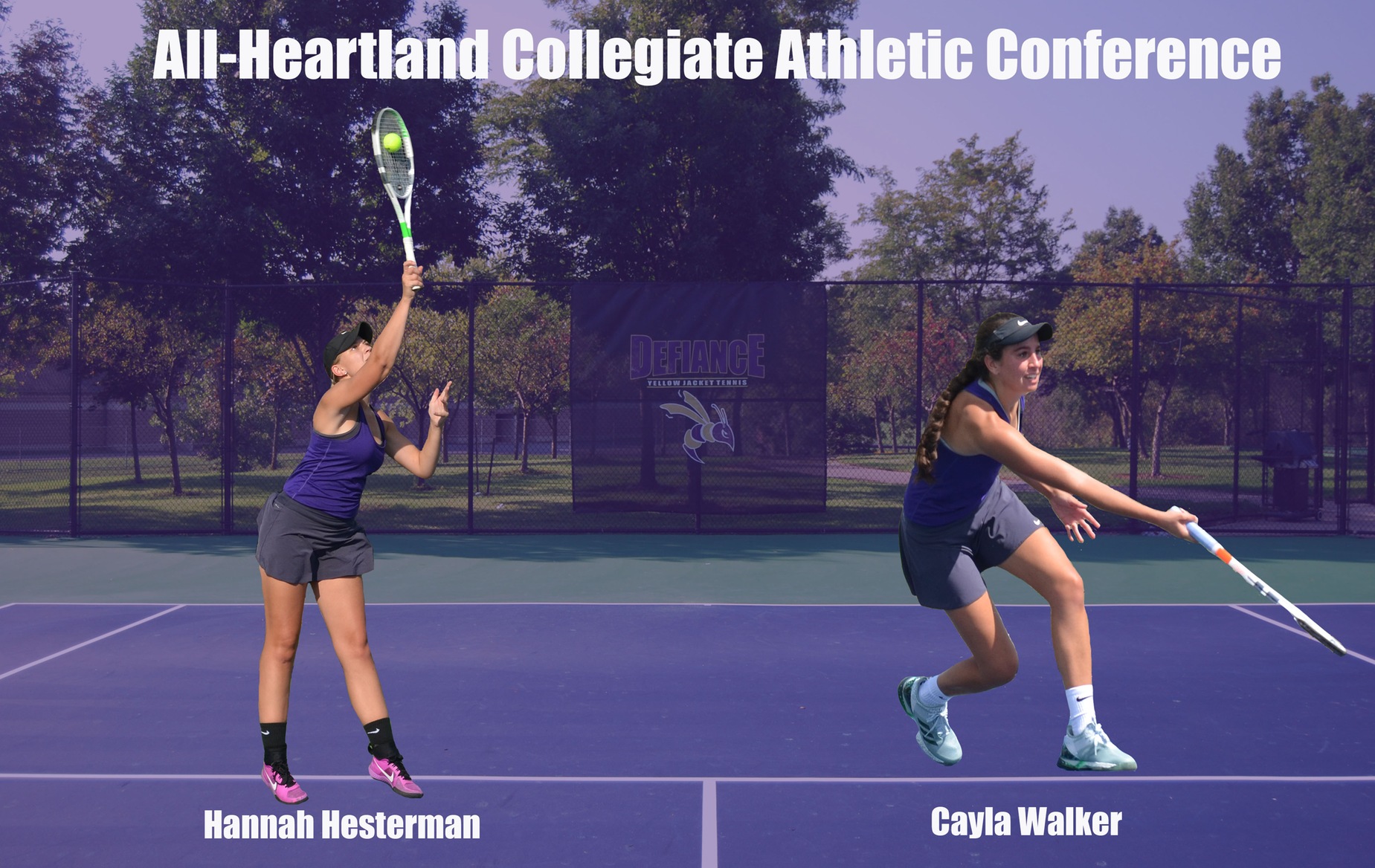 Women's Tennis Lands Two on All-HCAC