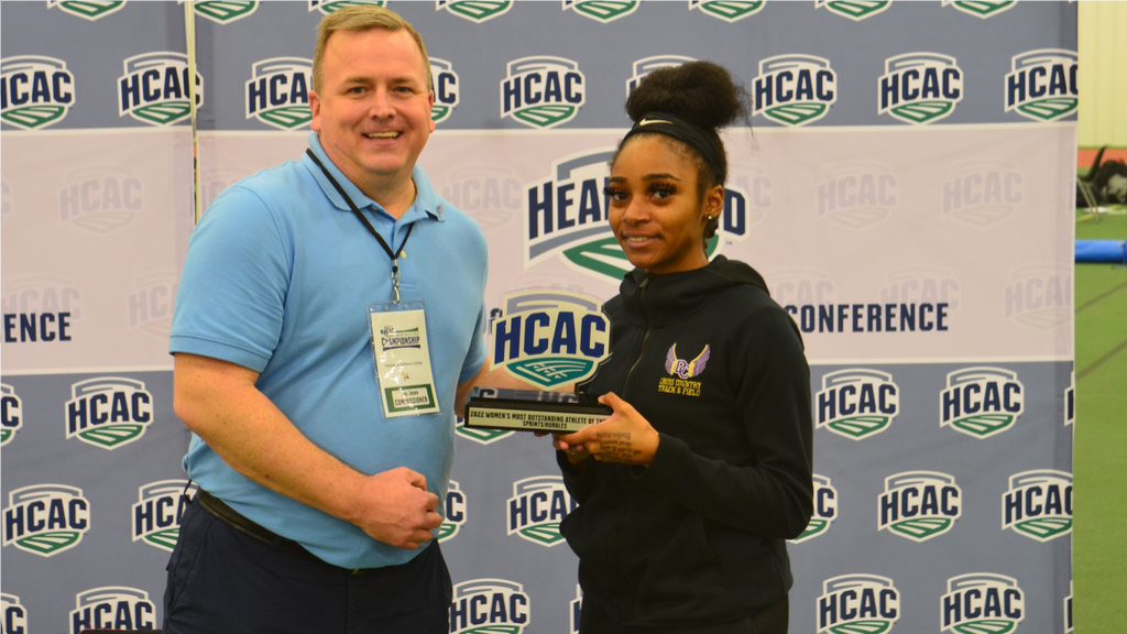 Cross wins two conference titles, named Most Outstanding Sprinter at HCAC Indoor Championship