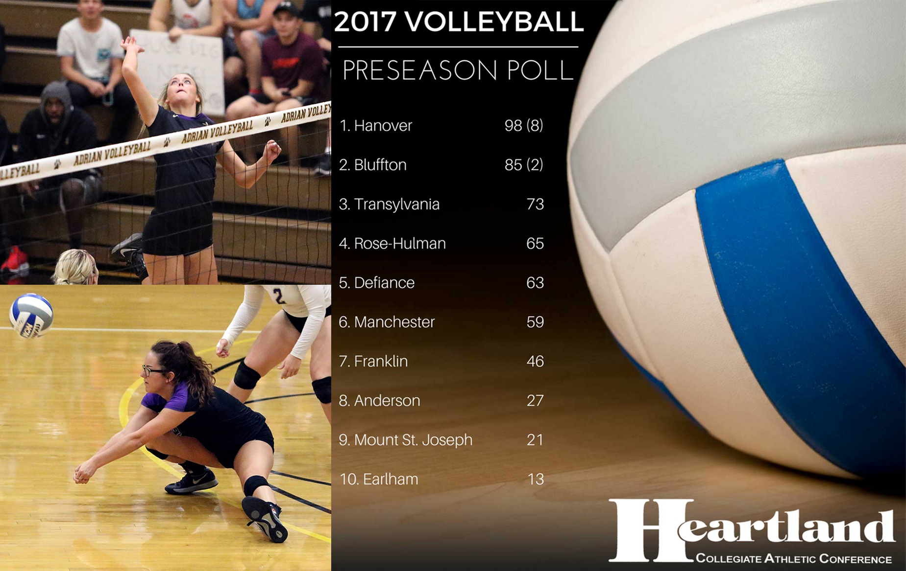 Defiance Volleyball Picked to Finish Fifth in Preseason Poll