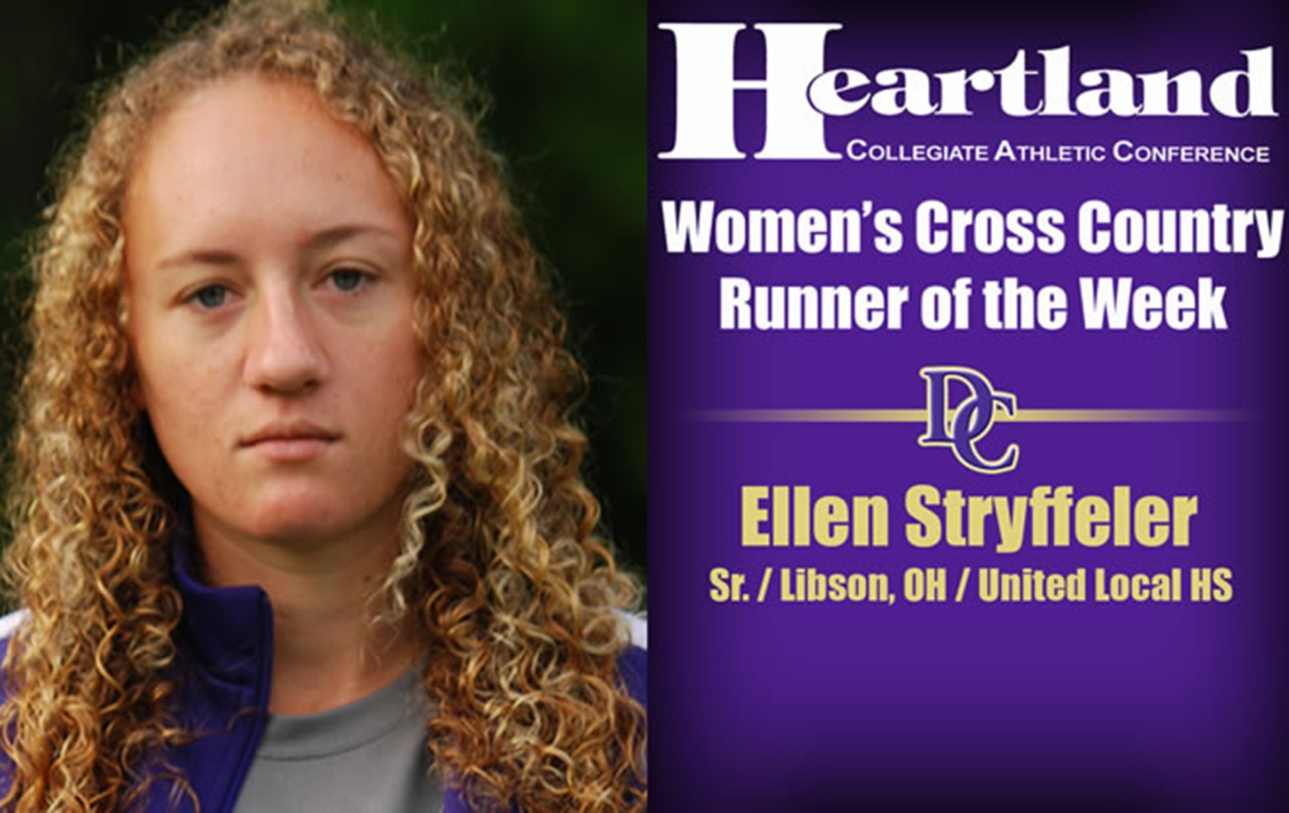 Stryffeler Collects Second HCAC Runner-of-the-Week Award