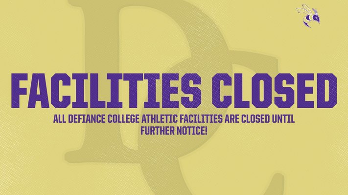 Athletic facilities closed until further notice
