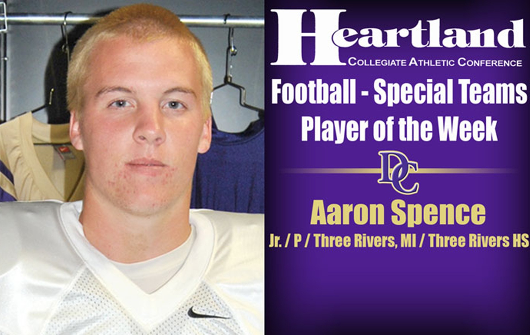 DC's Spence Picks Up Weekly Honor from HCAC