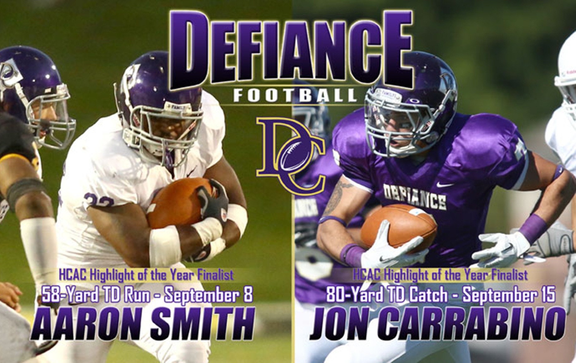 DC's Smith and Carrabino in Running for HCAC Play of the Year