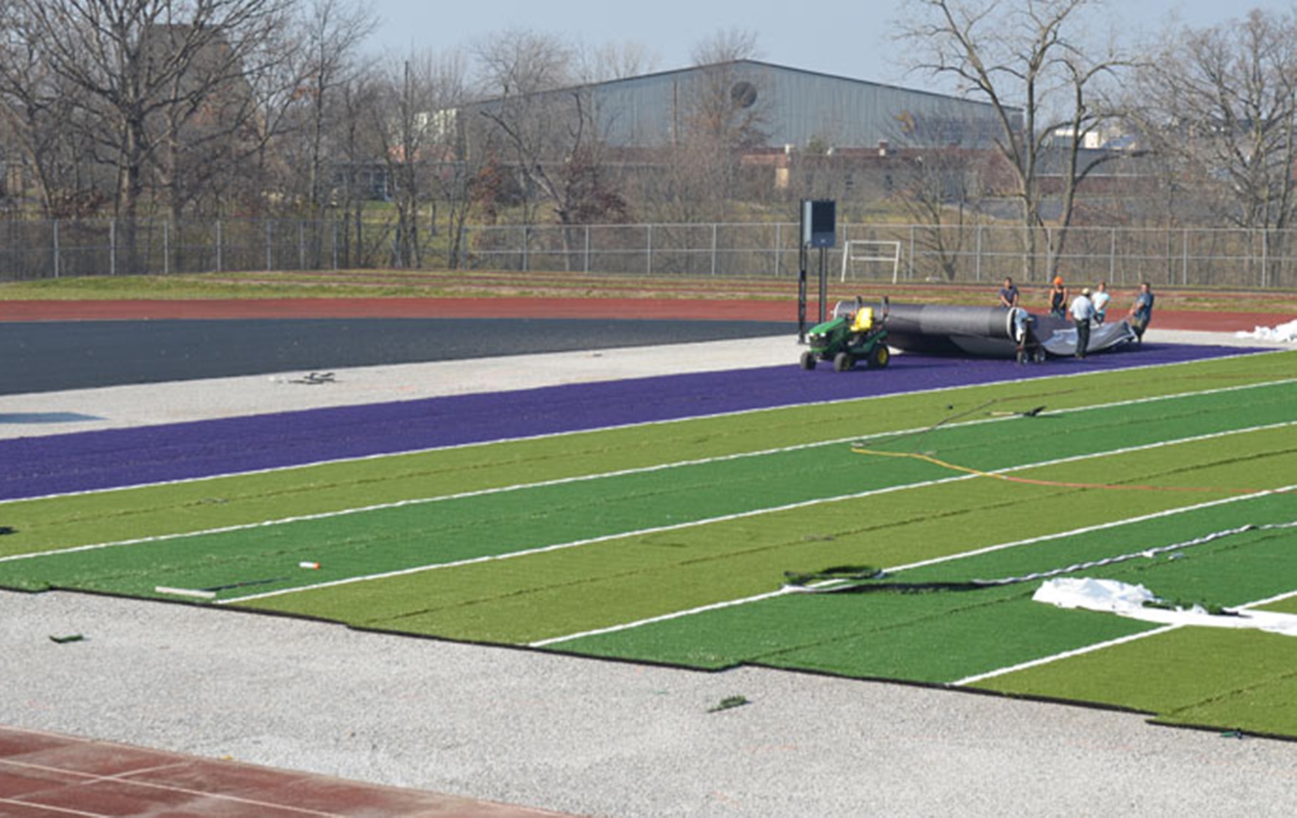 Turf Project Nears Completion at Coressel Stadium