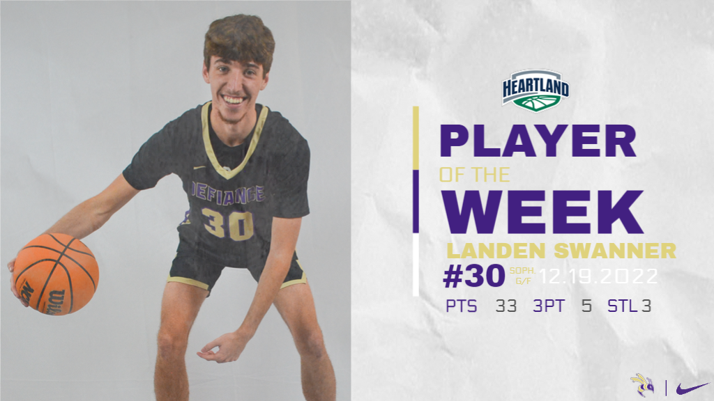 Swanner named HCAC men’s basketball player of the week