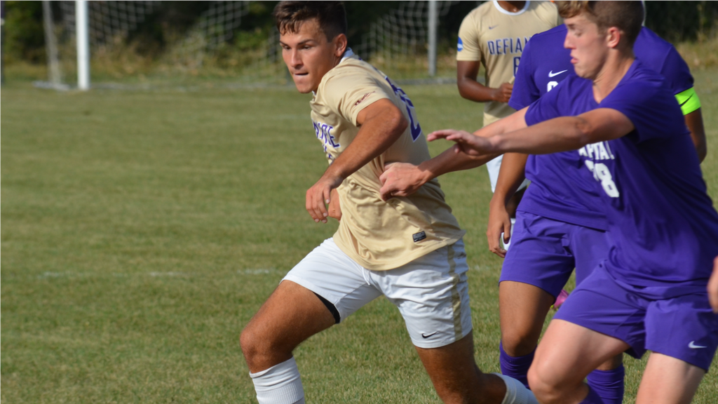 Maurer nets two goals to lead Men's Soccer past Adrian