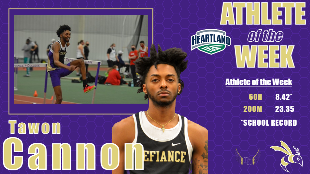 Cannon named HCAC Athlete of the Week following record-breaking performance