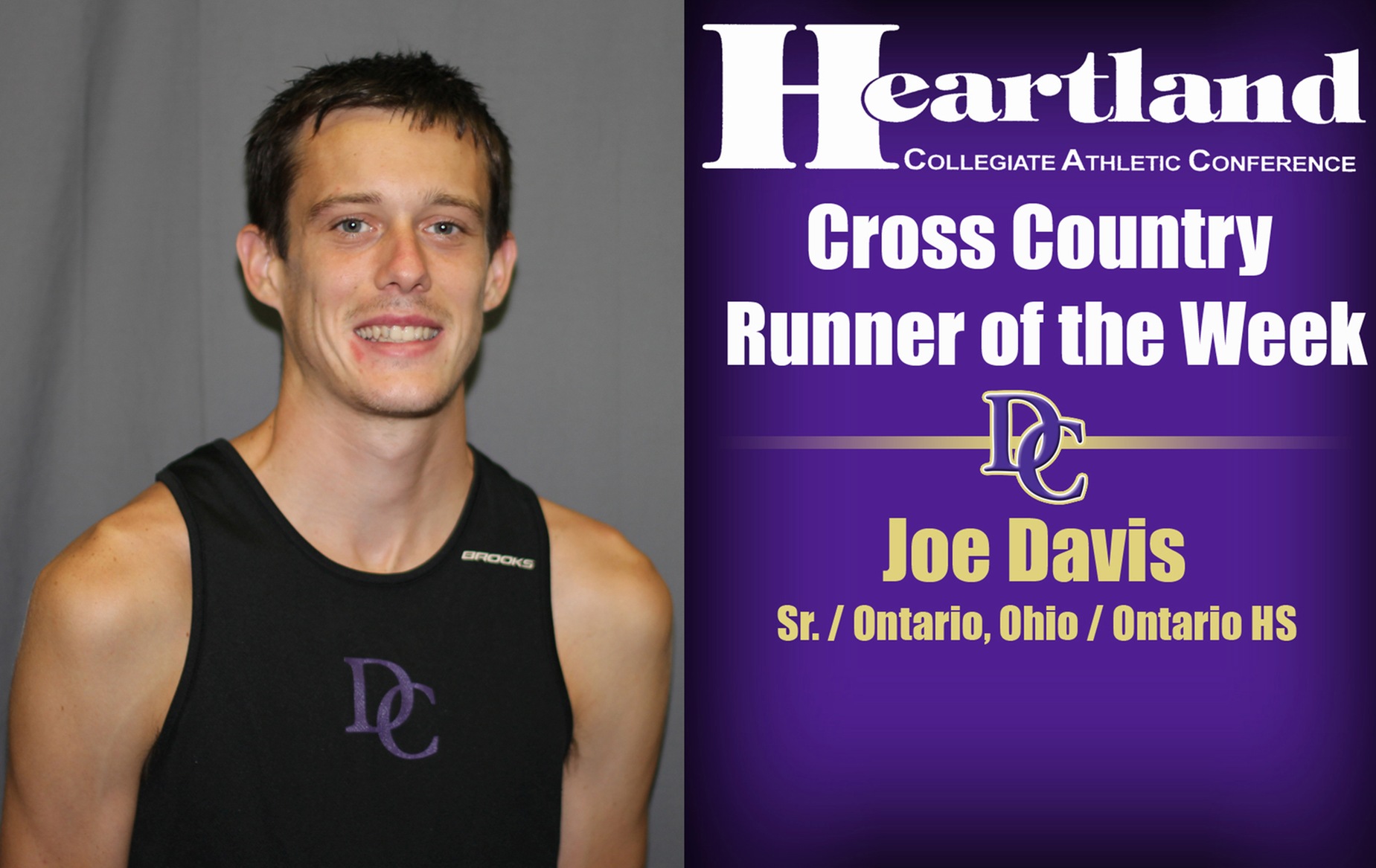 Davis grabs first HCAC runner of the week for DC cross country