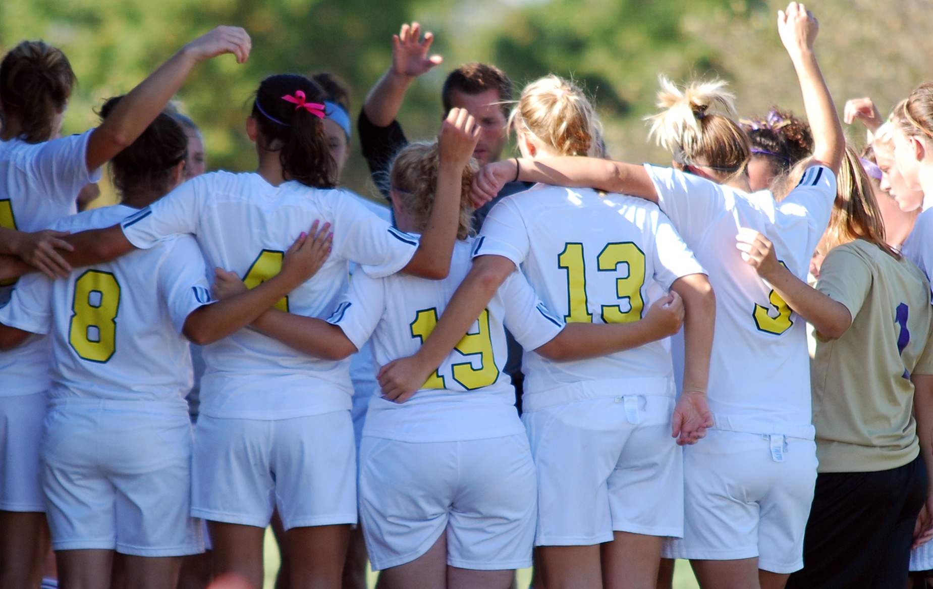 Lady Jackets Fall, Two-Nil, to Conference-Leading Quakers