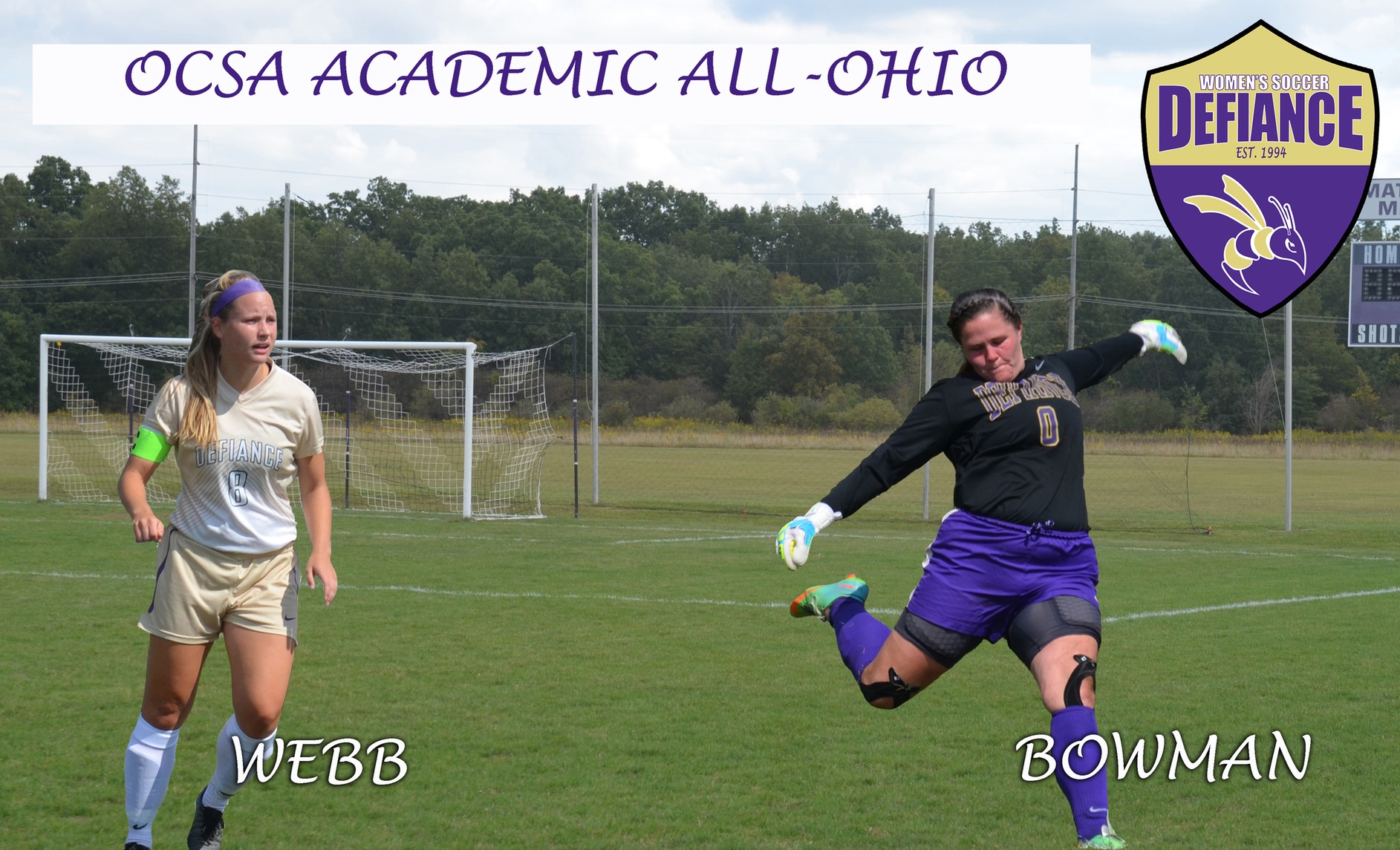 Bowman, Webb Earn OCSA Academic All-Ohio Honors