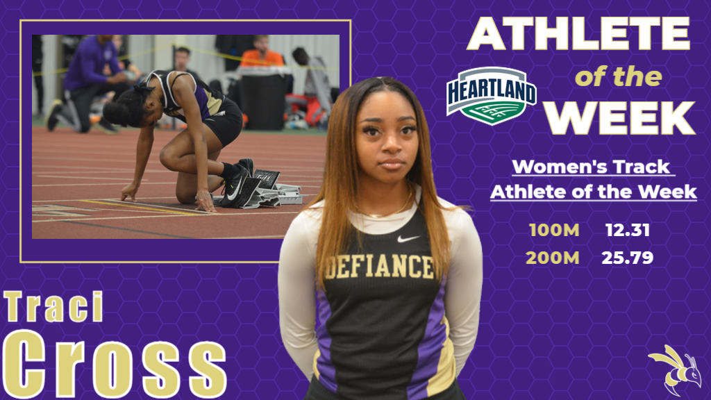 Cross named HCAC Women's Track Athlete of the Week