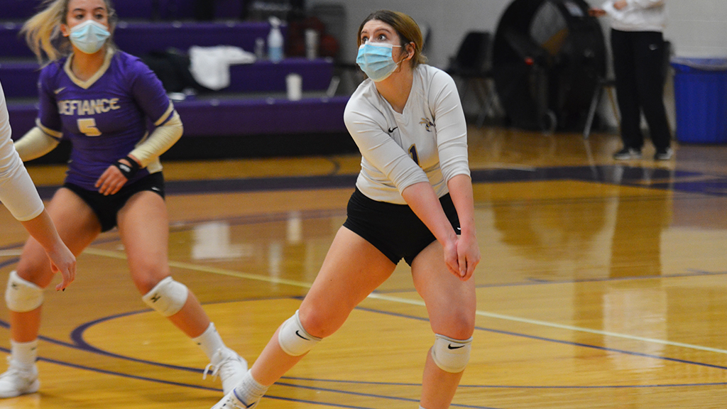 Volleyball drops two matches to rival Bluffton on Senior Night