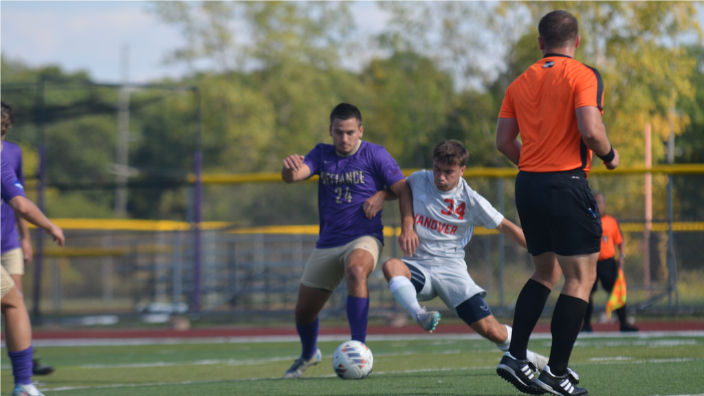 Maurer's penalty kick lifts Yellow Jackets to victory over Hanover for first conference win