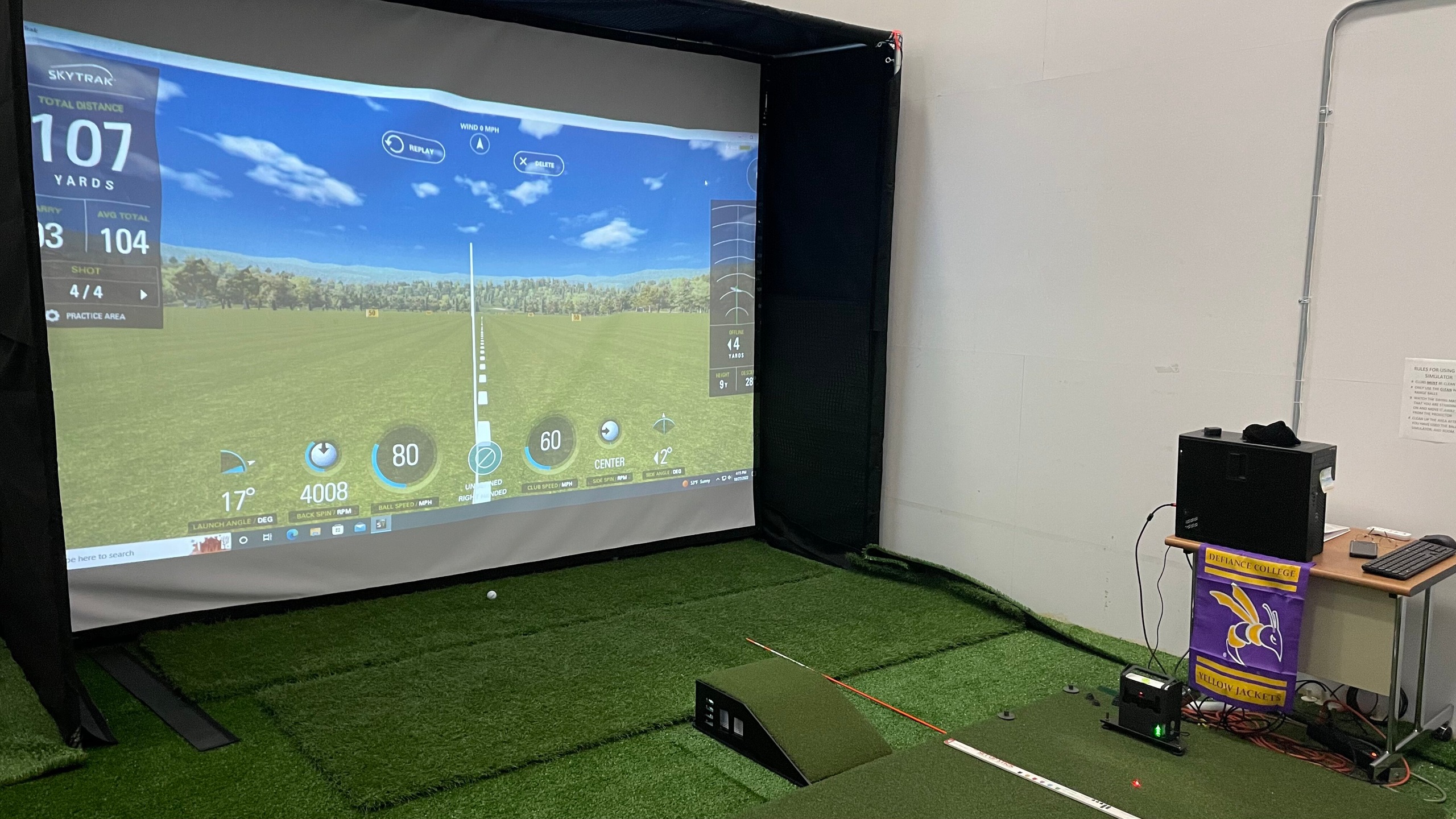 Golf Training Room