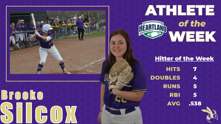 Silcox named HCAC Hitter of the Week