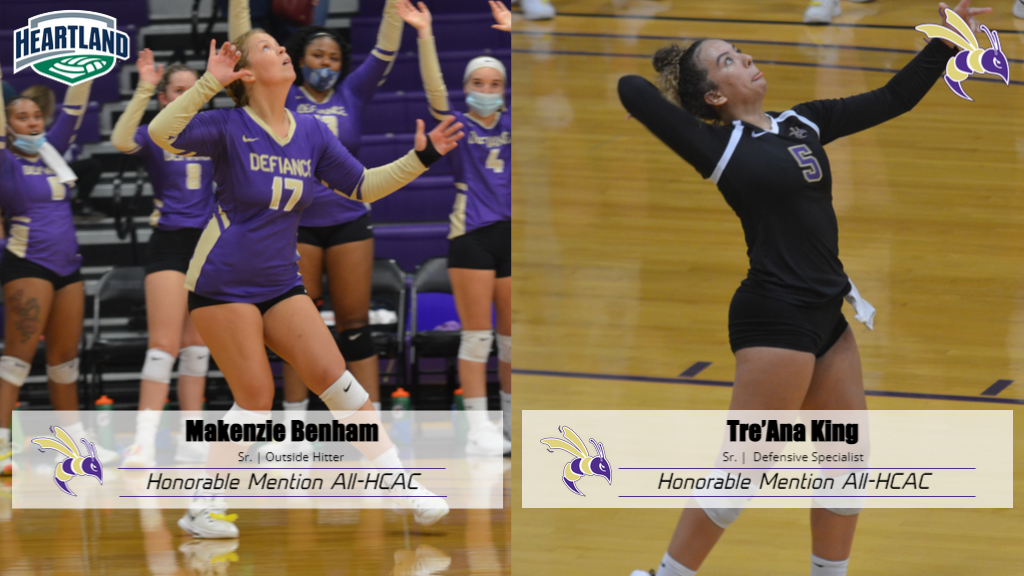 Benham and King named Honorable Mention All-HCAC